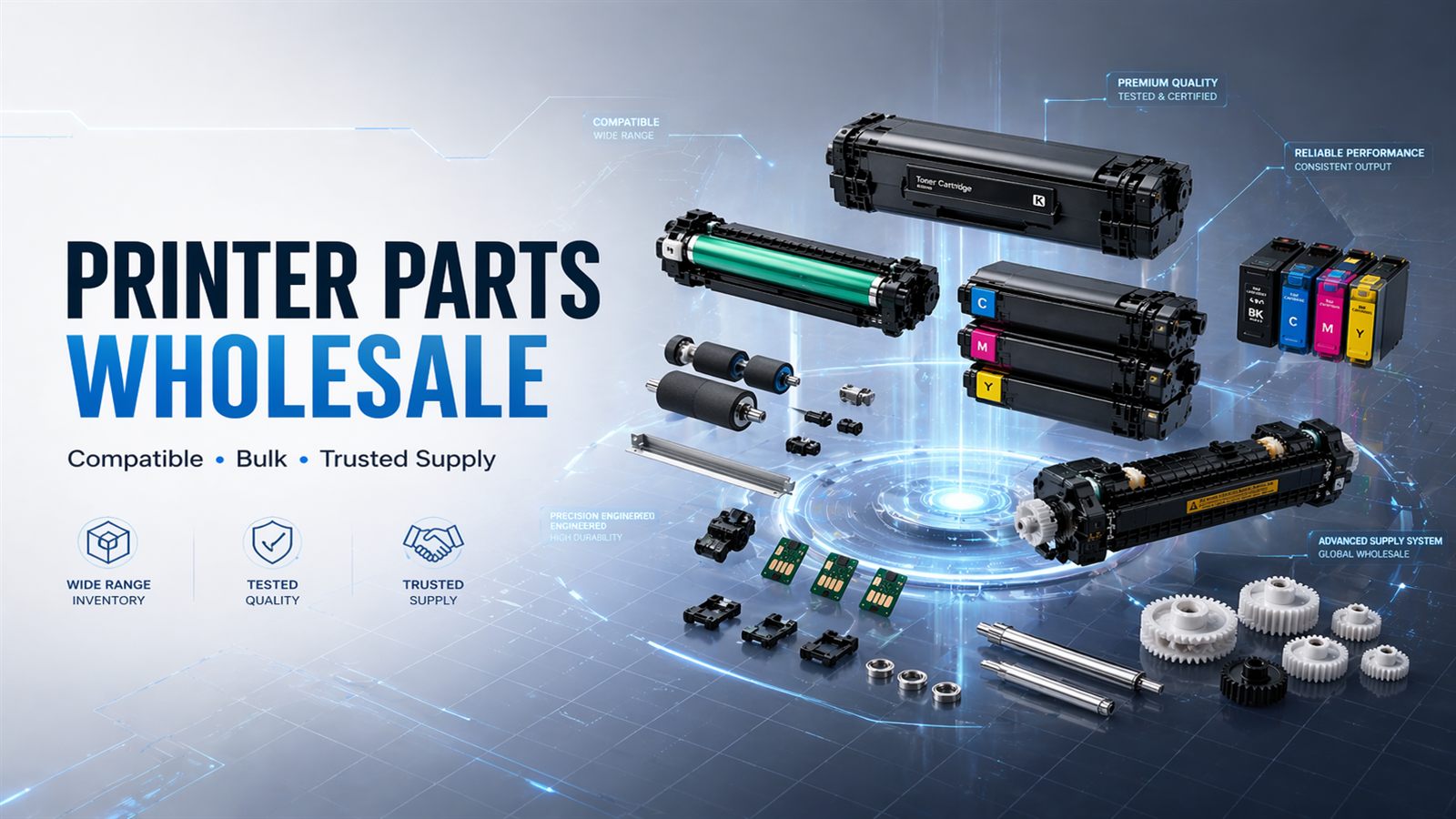Wholesale printer parts and supply support